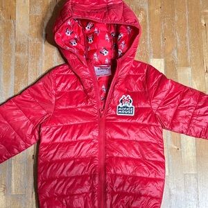 Disney Red Minnie Mouse Lightweight Puffer Jacket